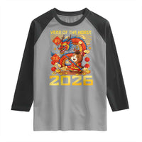 Chinese New Year 2026 Raglan Shirt LYE Year of The Horse - Wonder Print Shop
