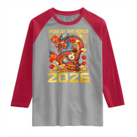 Chinese New Year 2026 Raglan Shirt LYE Year of The Horse - Wonder Print Shop