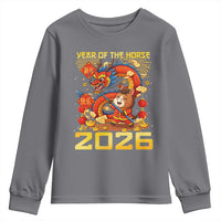 Chinese New Year 2026 Youth Sweatshirt LYE Year of The Horse - Wonder Print Shop