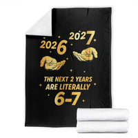 Funny 67 New Years Eve Throw Blanket Six Seven Boys Kids NYE Party 6 7 Meme - Wonder Print Shop