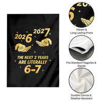 Funny 67 New Years Eve Garden Flag Six Seven Boys Kids NYE Party 6 7 Meme - Wonder Print Shop