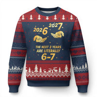 Funny 67 New Years Eve Ugly Christmas Sweater Six Seven Boys Kids NYE Party 6 7 Meme - Wonder Print Shop