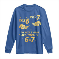 Funny 67 New Years Eve Long Sleeve Shirt Six Seven Boys Kids NYE Party 6 7 Meme - Wonder Print Shop