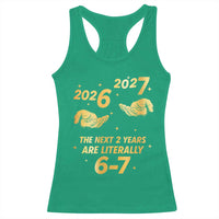 Funny 67 New Years Eve Racerback Tank Top Six Seven Boys Kids NYE Party 6 7 Meme - Wonder Print Shop