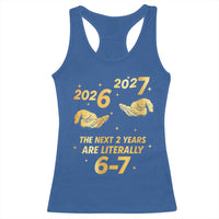 Funny 67 New Years Eve Racerback Tank Top Six Seven Boys Kids NYE Party 6 7 Meme - Wonder Print Shop