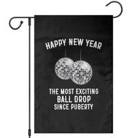 Funny New Years Eve Garden Flag Ball Drop Rude Adult Humor - Wonder Print Shop