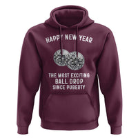 Funny New Years Eve Hoodie Ball Drop Rude Adult Humor - Wonder Print Shop