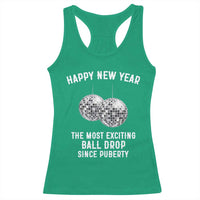 Funny New Years Eve Racerback Tank Top Ball Drop Rude Adult Humor - Wonder Print Shop