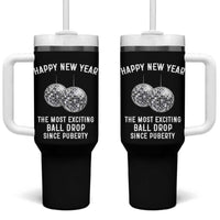 Funny New Years Eve Tumbler With Handle Ball Drop Rude Adult Humor - Wonder Print Shop