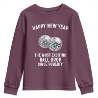 Funny New Years Eve Youth Sweatshirt Ball Drop Rude Adult Humor - Wonder Print Shop
