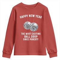 Funny New Years Eve Youth Sweatshirt Ball Drop Rude Adult Humor - Wonder Print Shop