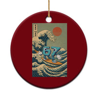 67 Surfing Japanese Ceramic Ornament Funny Great Wave Off Kanagawa Six Seven Brainrot Meme - Wonder Print Shop