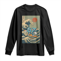 67 Surfing Japanese Long Sleeve Shirt Funny Great Wave Off Kanagawa Six Seven Brainrot Meme - Wonder Print Shop