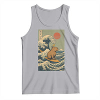 Capybara Surfing Japanese Tank Top Vintage Great Wave Off Kanagawa Anime Kawaii - Wonder Print Shop