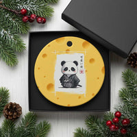 Kawaii Anime Samurai Panda Ceramic Ornament Vintage Sumi-e Japanese Art Funny Panda Lovers - Wonder Print Shop