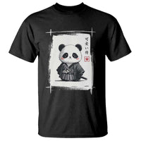 Kawaii Anime Samurai Panda T Shirt Vintage Sumi-e Japanese Art Funny Panda Lovers - Wonder Print Shop