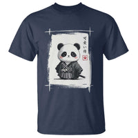Kawaii Anime Samurai Panda T Shirt Vintage Sumi-e Japanese Art Funny Panda Lovers - Wonder Print Shop