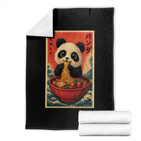 Kawaii Anime Panda Ramen Throw Blanket Funny Japanese Noodles Anime Lovers - Wonder Print Shop