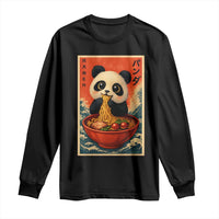 Kawaii Anime Panda Ramen Long Sleeve Shirt Funny Japanese Noodles Anime Lovers - Wonder Print Shop