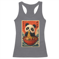 Kawaii Anime Panda Ramen Racerback Tank Top Funny Japanese Noodles Anime Lovers - Wonder Print Shop