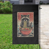 Kawaii Anime Raccoon Ramen Garden Flag Funny Japanese Noodles Anime Lovers - Wonder Print Shop