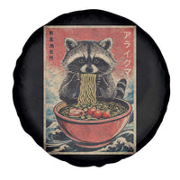 Kawaii Anime Raccoon Ramen Spare Tire Cover Funny Japanese Noodles Anime Lovers - Wonder Print Shop