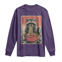 Kawaii Anime Raccoon Ramen Long Sleeve Shirt Funny Japanese Noodles Anime Lovers - Wonder Print Shop