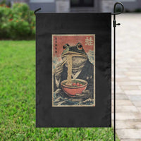 Frog Eat Ramen Garden Flag Funny Japanese Noodles Anime Lovers Kawaii Anime - Wonder Print Shop