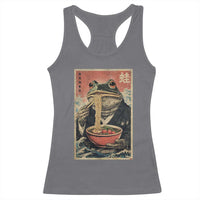 Frog Eat Ramen Racerback Tank Top Funny Japanese Noodles Anime Lovers Kawaii Anime - Wonder Print Shop