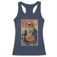 Frog Eat Ramen Racerback Tank Top Funny Japanese Noodles Anime Lovers Kawaii Anime - Wonder Print Shop