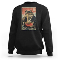 Frog Eat Ramen Sweatshirt Funny Japanese Noodles Anime Lovers Kawaii Anime - Wonder Print Shop