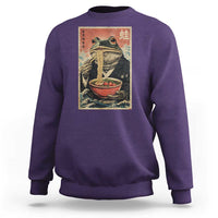 Frog Eat Ramen Sweatshirt Funny Japanese Noodles Anime Lovers Kawaii Anime - Wonder Print Shop
