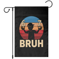 Bruh 67 Meme Garden Flag Funny Six Seven Meme 6 7 Numbers Kid Gen Alpha - Wonder Print Shop