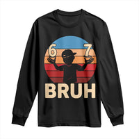Bruh 67 Meme Long Sleeve Shirt Funny Six Seven Meme 6 7 Numbers Kid Gen Alpha - Wonder Print Shop