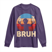 Bruh 67 Meme Long Sleeve Shirt Funny Six Seven Meme 6 7 Numbers Kid Gen Alpha - Wonder Print Shop