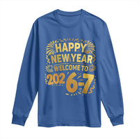 67 New Years Eve Long Sleeve Shirt Funny Six Seven 2026 Meme 6 7 Numbers Kid Gen Alpha - Wonder Print Shop