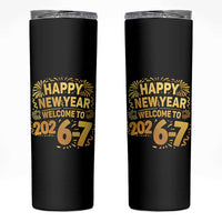 67 New Years Eve Skinny Tumbler Funny Six Seven 2026 Meme 6 7 Numbers Kid Gen Alpha - Wonder Print Shop