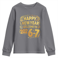 67 New Years Eve Youth Sweatshirt Funny Six Seven 2026 Meme 6 7 Numbers Kid Gen Alpha - Wonder Print Shop