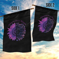Autoimmune Disease Awereness Garden Flag I Am The Storm Purple Ribbon