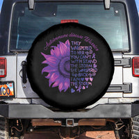Autoimmune Disease Awereness Spare Tire Cover I Am The Storm Purple Ribbon