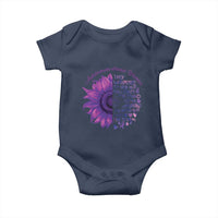 Autoimmune Disease Awereness Baby Onesie I Am The Storm Purple Ribbon