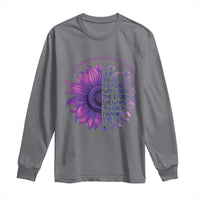 Autoimmune Disease Awereness Long Sleeve Shirt I Am The Storm Purple Ribbon