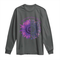 Autoimmune Disease Awereness Long Sleeve Shirt I Am The Storm Purple Ribbon