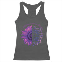 Autoimmune Disease Awereness Racerback Tank Top I Am The Storm Purple Ribbon