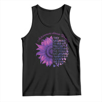 Autoimmune Disease Awereness Tank Top I Am The Storm Purple Ribbon