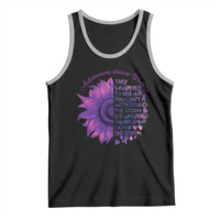 Autoimmune Disease Awereness Tank Top I Am The Storm Purple Ribbon