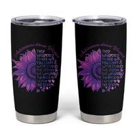 Autoimmune Disease Awereness Tumbler Cup I Am The Storm Purple Ribbon