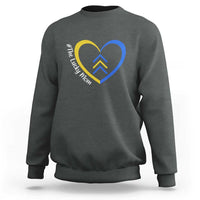Down Syndrome Mom Sweatshirt Love Heart Three Arrows Lucky Mama T21 321