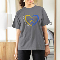 Down Syndrome Mom T Shirt For Women Love Heart Three Arrows Lucky Mama T21 321