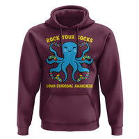 World Down Syndrome Day Hoodie Octopus Rock Your Sock Support 321